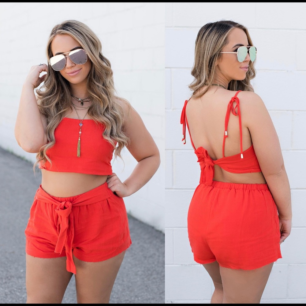 Two Piece Red Set